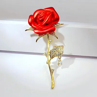 Romantic Rose Flower Brooch/Pin